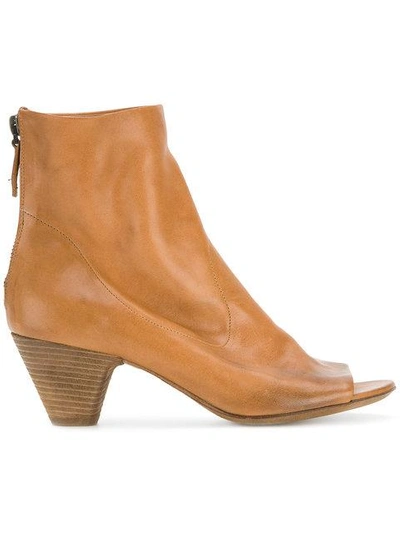 Shop Marsèll Open Toe Ankle Boots - Brown