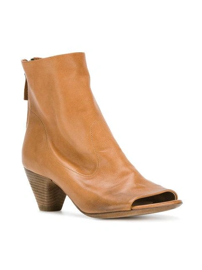 Shop Marsèll Open Toe Ankle Boots - Brown