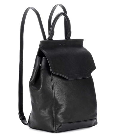 Shop Rag & Bone Pilot Leather Backpack In Black