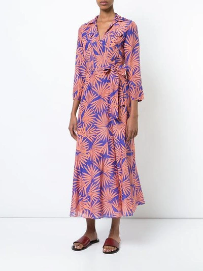 Shop Diane Von Furstenberg Tropical Print Wrap Dress