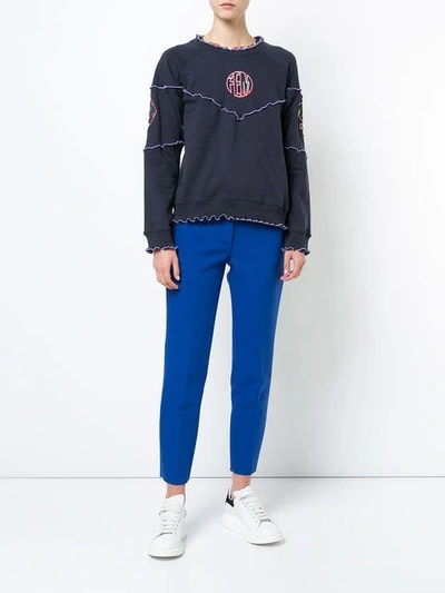 Shop Opening Ceremony Frill Trim Stitch Sweatshirt