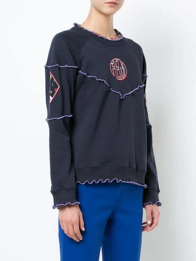 Shop Opening Ceremony Frill Trim Stitch Sweatshirt