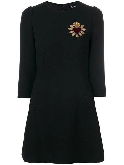 A-line embroidered dress