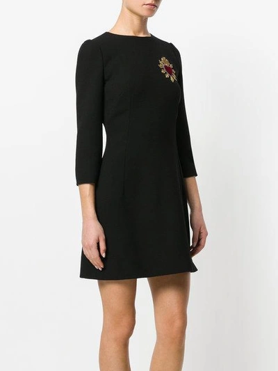 A-line embroidered dress