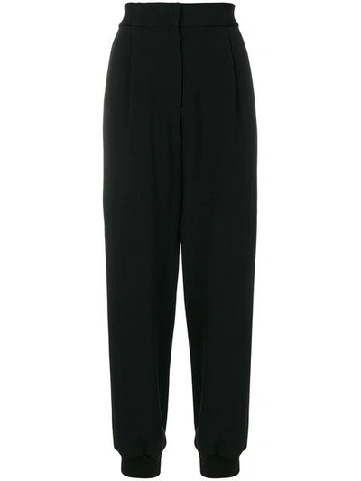Shop Dolce & Gabbana Logo Piped Trousers - Black