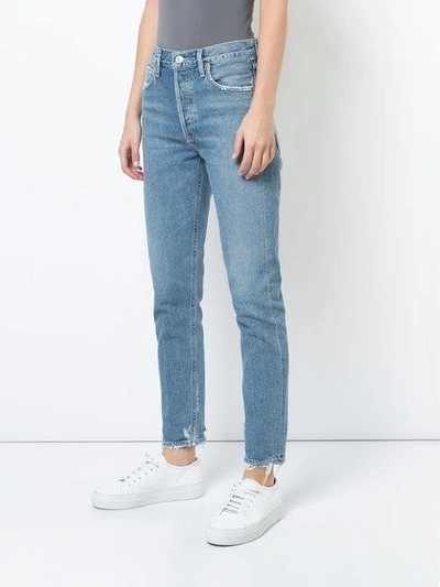 Shop Agolde Jaime Jeans In Blue