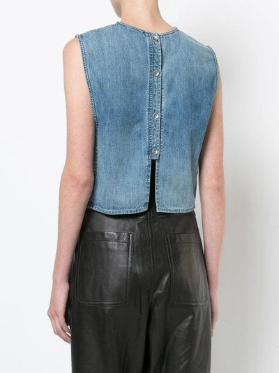 Shop Rachel Comey Sleeveless Denim Top