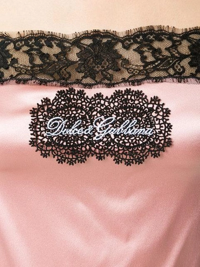 Shop Dolce & Gabbana Logo Lingerie Top