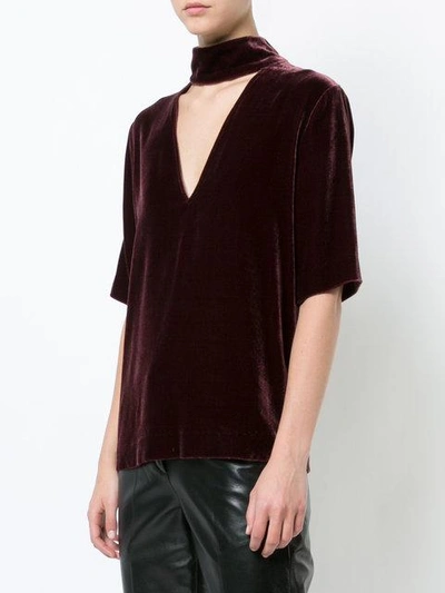 Shop Theory V-neck Choker Top