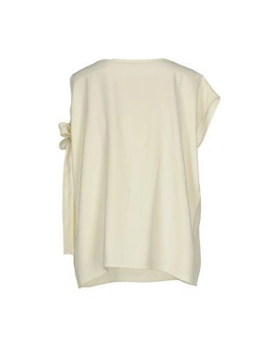 Shop Helmut Lang Blouse In Ivory