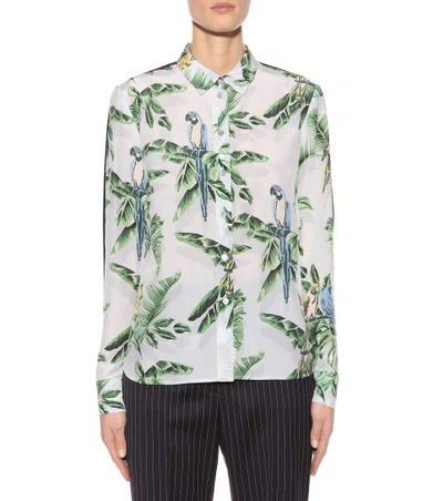 Shop Stella Mccartney Printed Silk Shirt In Multicoloured