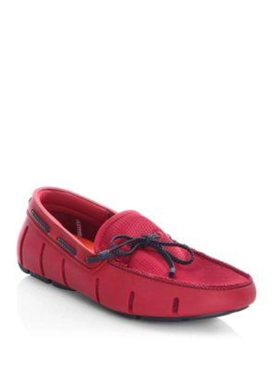 Shop Swims Braided Lace Loafer In Red