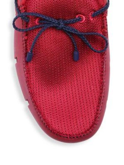 Shop Swims Braided Lace Loafer In Red