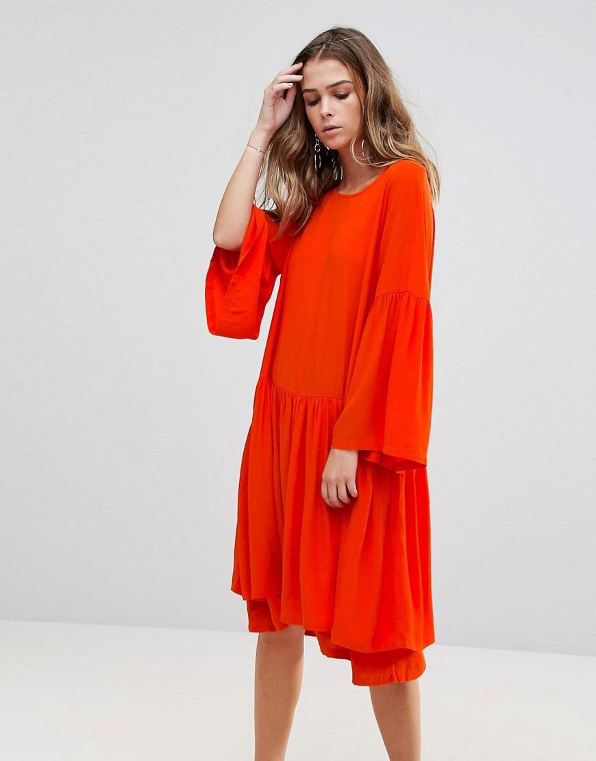 just female orange dress
