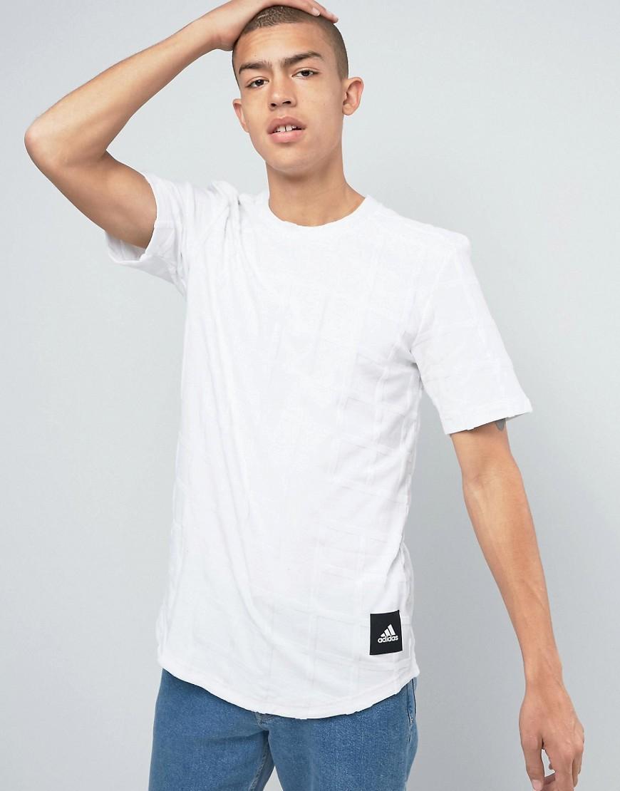 adidas curved hem t shirt