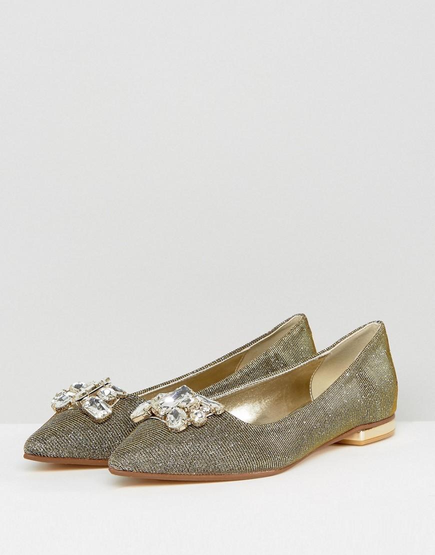 dune gold loafers
