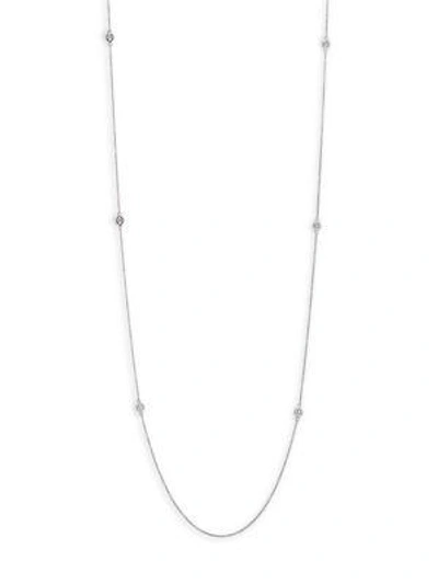 Shop Hearts On Fire Women's Optima Diamond & 18k White Gold Station Necklace