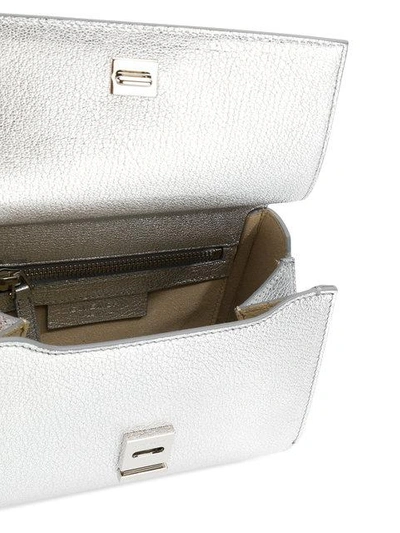 Shop Givenchy Mini Pandora Box Chain Bag - Metallic