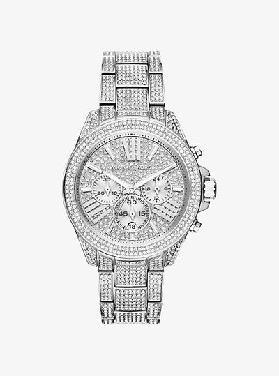 Shop Michael Kors Wren Silver-tone Watch