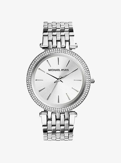 Shop Michael Kors Darci Silver-tone Watch