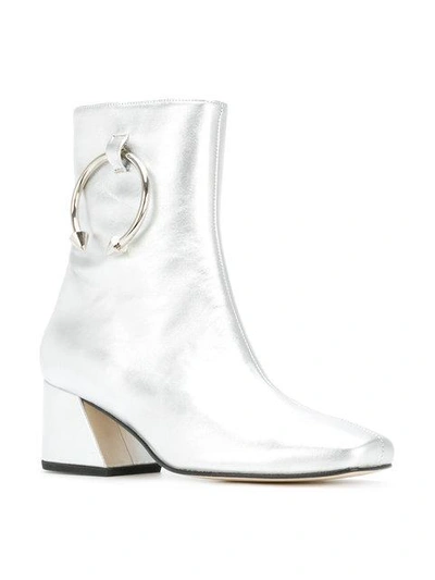 Shop Dorateymur Metallic Pierced Boots