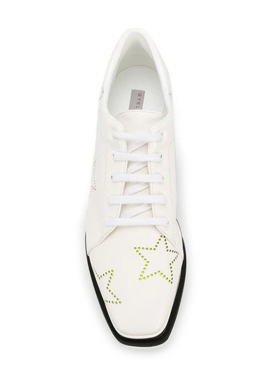 Shop Stella Mccartney Elyse Star Platform Sneakers - White
