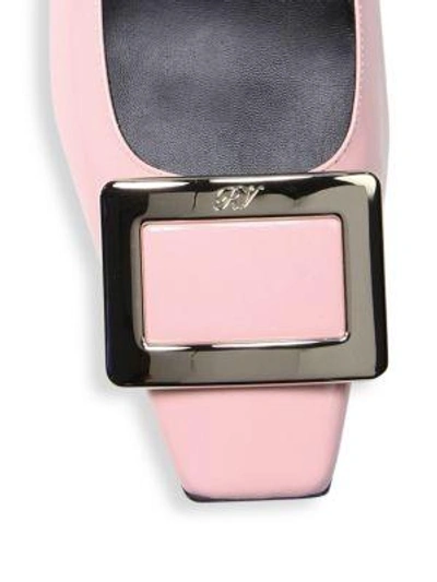 Shop Roger Vivier Women's Belle Patent Leather Pumps In Pink