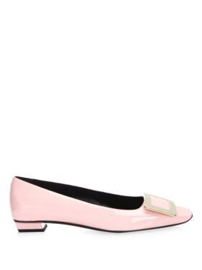 Shop Roger Vivier Women's Belle Patent Leather Pumps In Pink