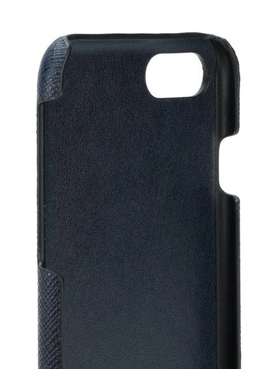 Shop Prada Saffiano Iphone 6/7 Case - Blue