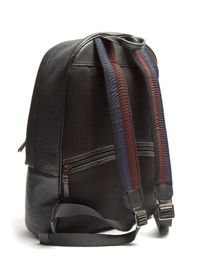 Paul Smith City Webbing Leather Backpack In Black Multi | ModeSens