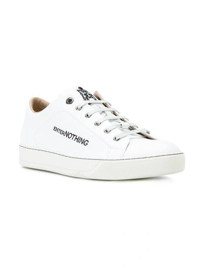 Shop Lanvin Enter Nothing Sneakers In White