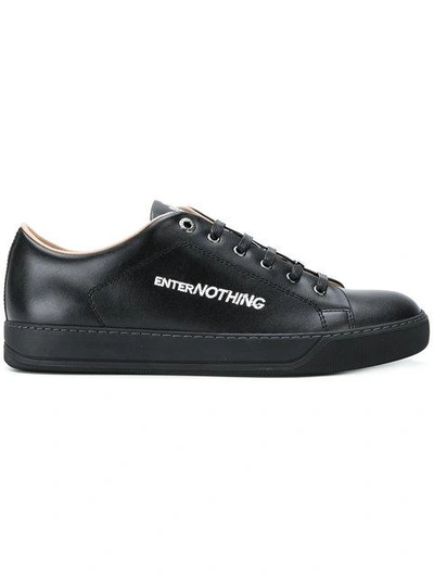 Shop Lanvin Enter Nothing Sneakers In Black