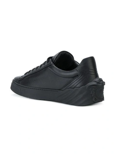Shop Versace 3d Medusa Sneakers In Black