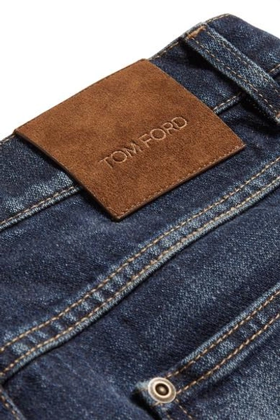Shop Tom Ford Distressed Boyfriend Jeans In Blue