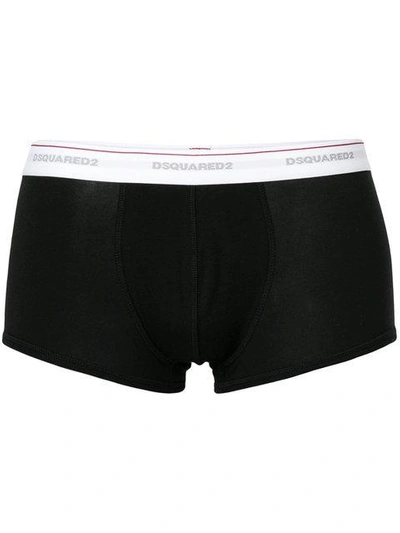 Shop Dsquared2 Slim Logo Boxer Shorts In Black