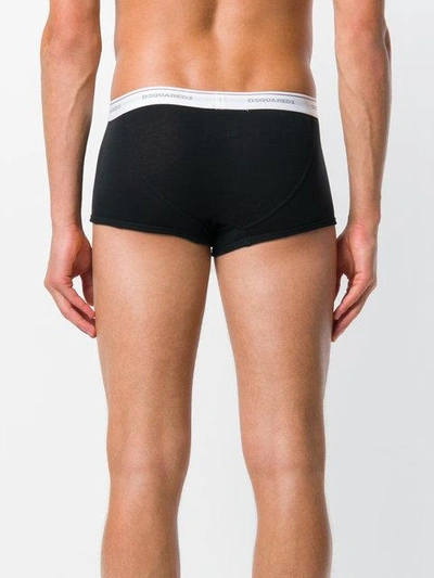 Shop Dsquared2 Slim Logo Boxer Shorts In Black