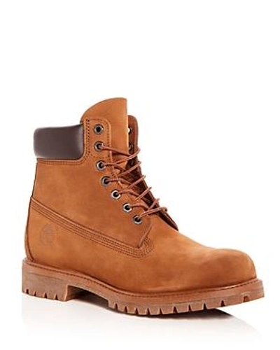 Shop Timberland Men's Premiere Waterproof Nubuck Leather Hiking Boots In Tundra