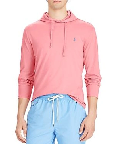 Shop Polo Ralph Lauren Weathered Hooded Pullover In Red