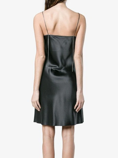 Shop Helmut Lang Zipper Slip Dress In Black