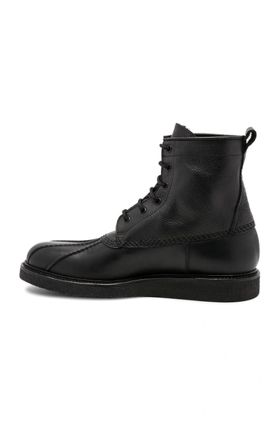 Shop Common Projects Leather Duck Boots In Black