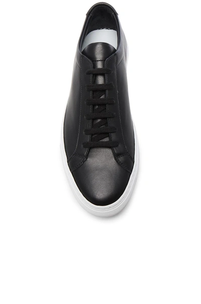 Shop Common Projects Original Leather Achilles Low In Black