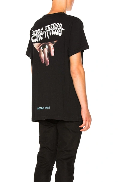 Shop Off-white Eyes Tee In Black Multi