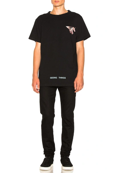 Shop Off-white Eyes Tee In Black Multi