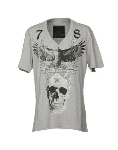 Shop Philipp Plein T-shirts In Grey