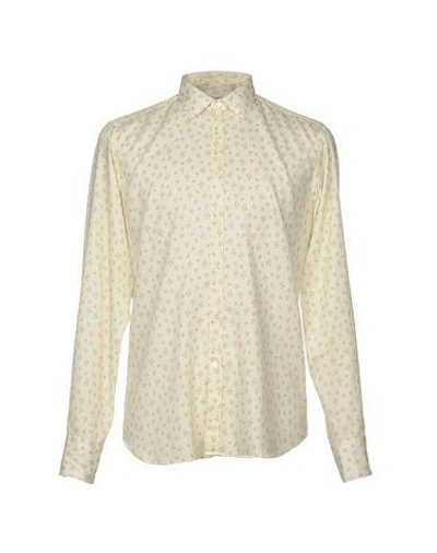 Shop Bevilacqua Patterned Shirt In Ivory