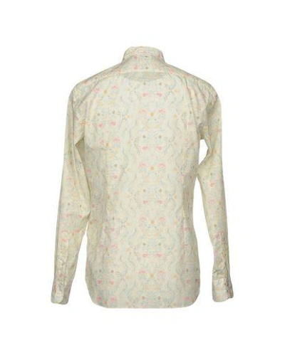 Shop Bevilacqua Patterned Shirt In Ivory