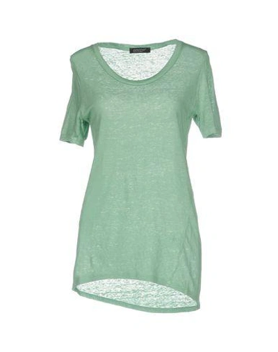 Shop Aragona T-shirts In Light Green