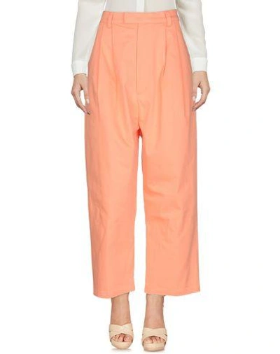 Shop Perks And Mini Casual Pants In Salmon Pink