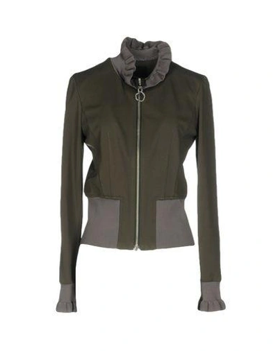 Shop Pinko Bomber In Military Green