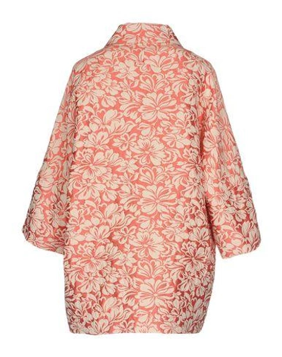 Shop Atos Lombardini Full-length Jacket In Coral